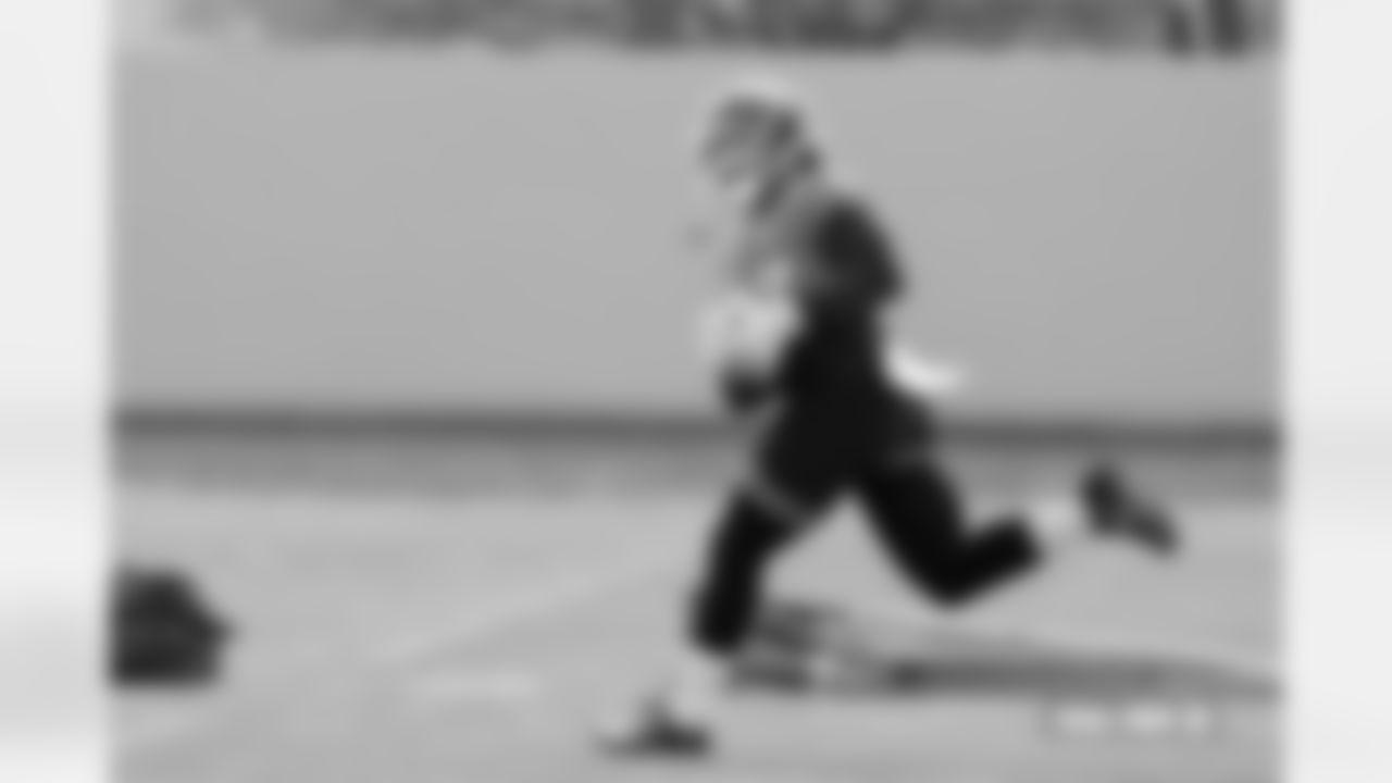 J.K. Dobbins during practice on Friday, October 24, 2025 at Broncos Park Powered by CommonSpirit in Englewood, Colorado.
Photo by Gabriel Christus / Denver Broncos