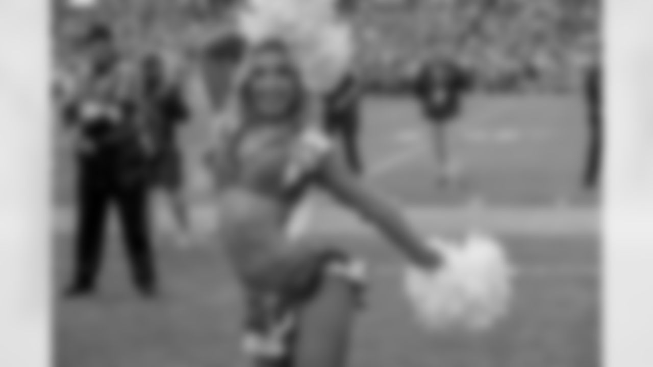 Denver Broncos Cheerleaders during the Broncos' Week 8 game against the Dallas Cowboys at Empower Field at Mile High in Denver, Colorado on October 26, 2025. Photo by Paul Cloud / Denver Broncos