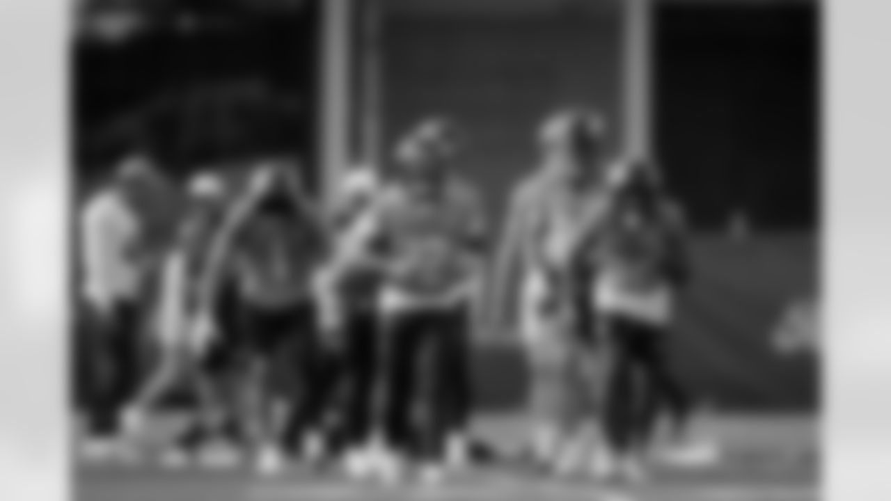 RJ Harvey during practice at Broncos Park Powered by CommonSpirit in Englewood, Colorado on November 12, 2025. Photo by Gabriel Christus / Denver Broncos