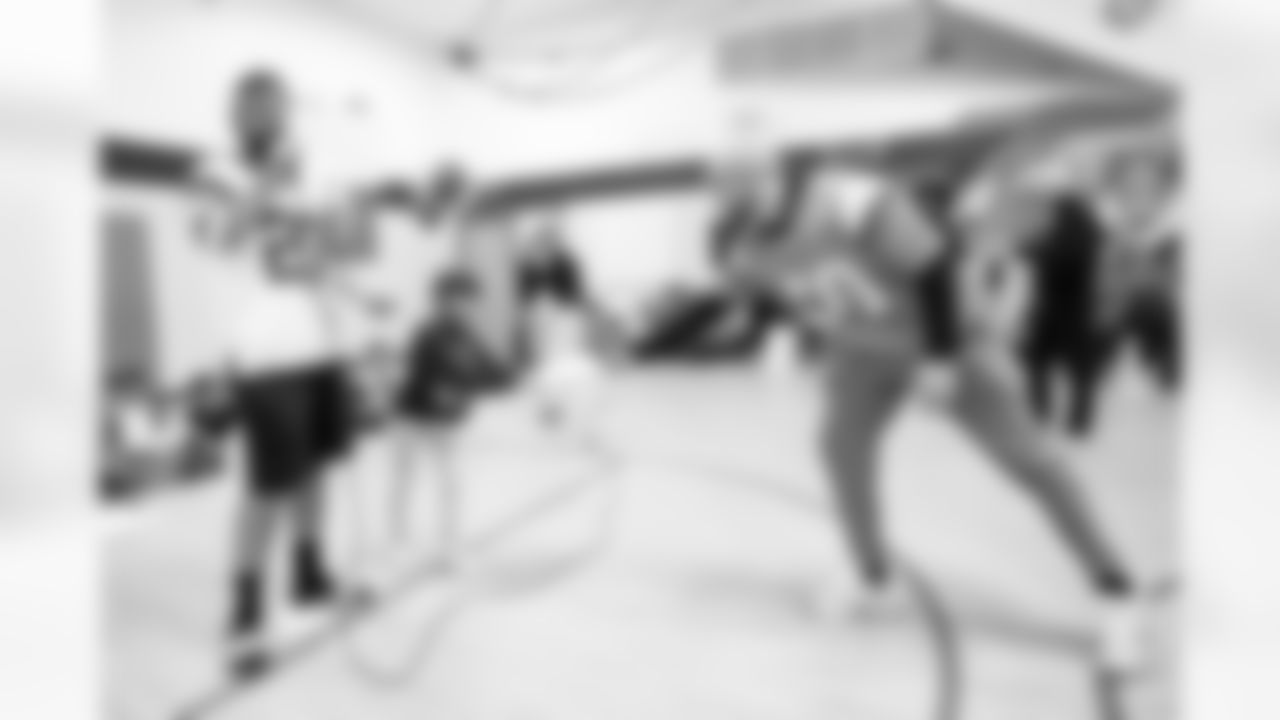 The Denver Broncos and CommonSpirit host a Thanksgiving assembly and activities about kindness at Colfax Elementary School in Denver, Colorado on November 11, 2025. Photo by Ben Swanson / Denver Broncos