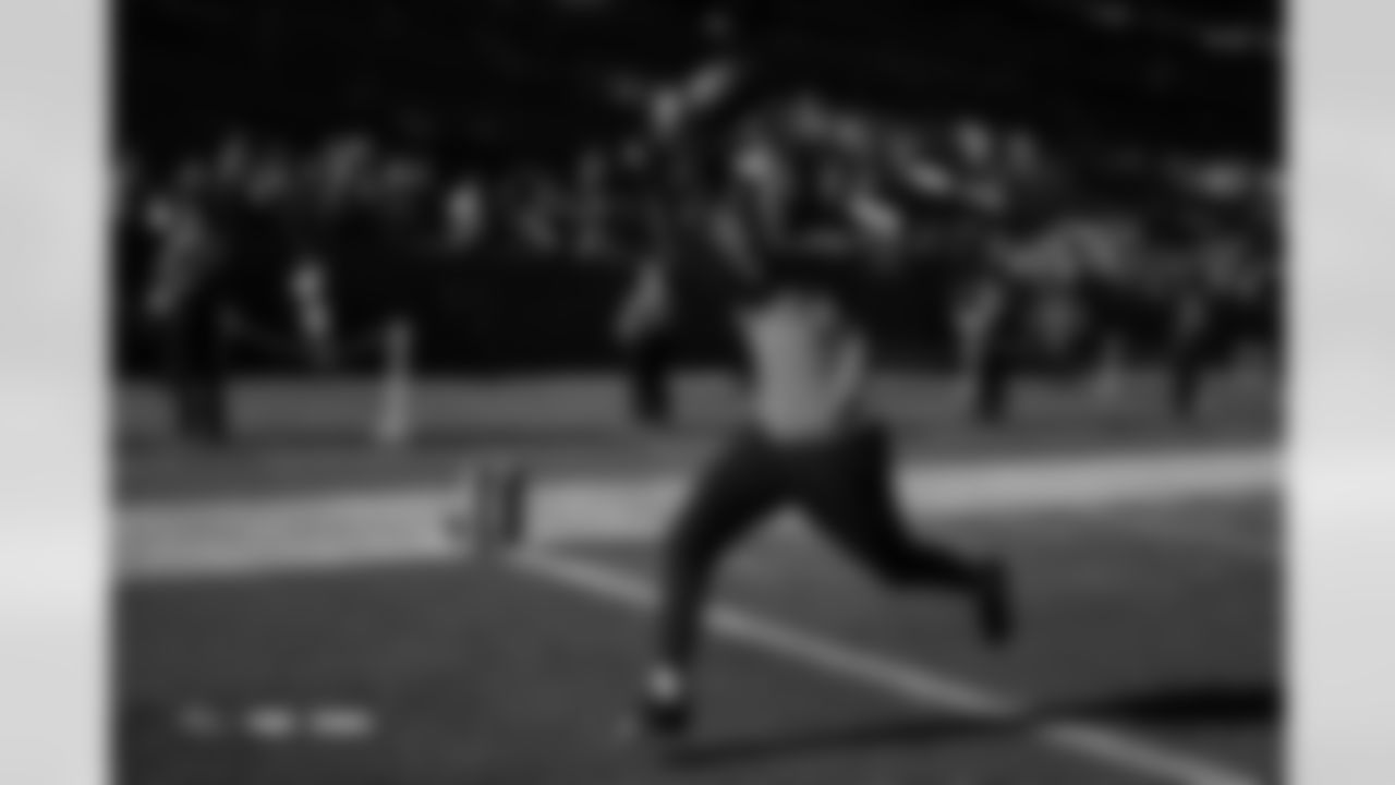 Lil'Jordan Humphrey before the Broncos' Week 15 game against the Green Bay Packers at Empower Field at Mile High in Denver, Colorado on December 14, 2025. Photo by Gabriel Christus / Denver Broncos