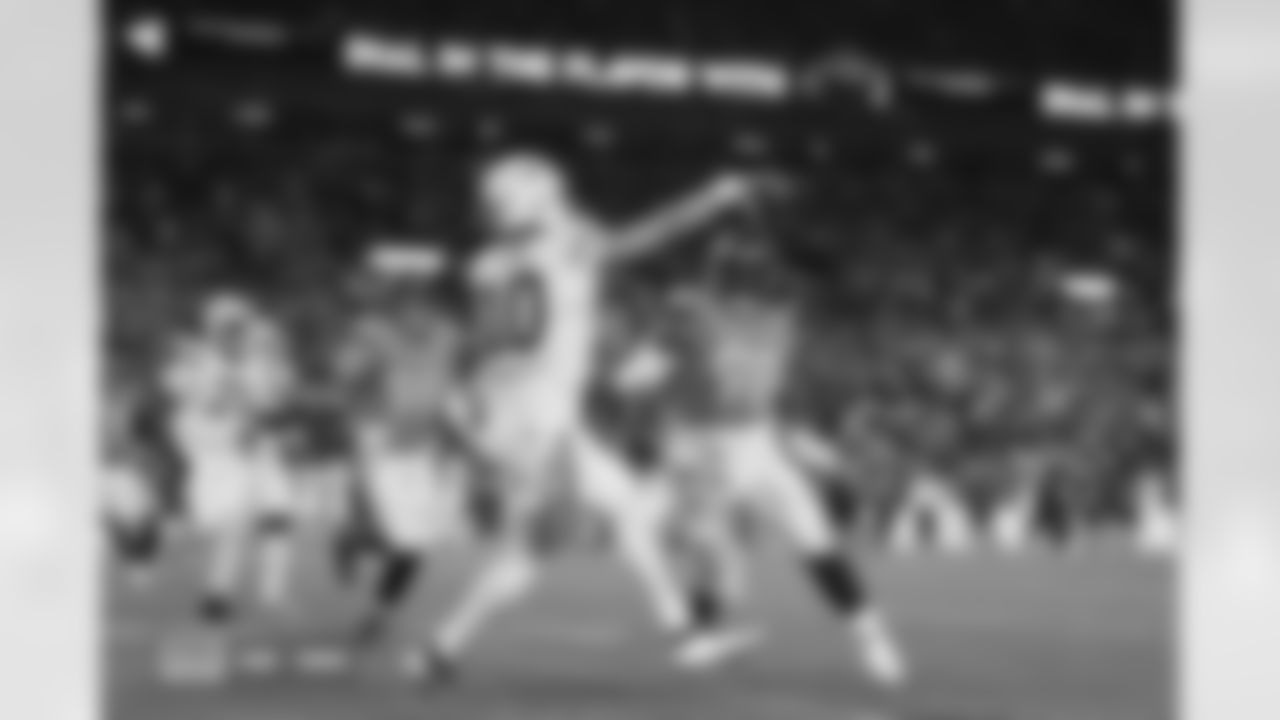 Zach Allen and John Franklin-Myers during the Broncos' Week 15 game against the Green Bay Packers at Empower Field at Mile High in Denver, Colorado on December 14, 2025. Photo by Gabriel Christus / Denver Broncos