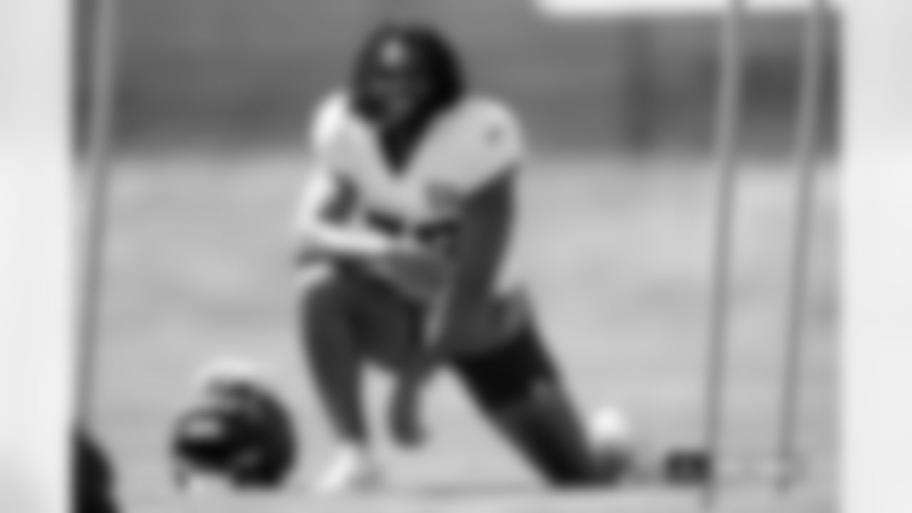 Jaleel McLaughlin during practice on Wednesday, September 11, 2024 at Broncos Park Powered by CommonSpirit in Englewood, Colorado.
Photo by Gabriel Christus / Denver Broncos