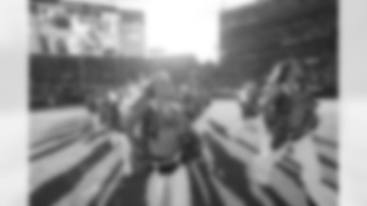 DBC Vika and DBC Sophia F during the Broncos' Week 15 game against the Green Bay Packers at Empower Field at Mile High in Denver, Colorado on December 14, 2025. Photo by Gabriel Christus / Denver Broncos