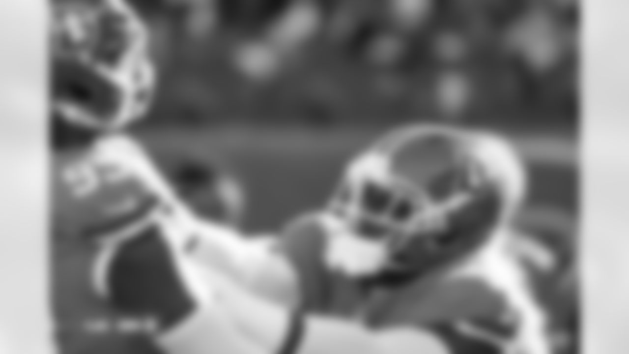 Malcolm Roach (97) before the Broncos' Week 18 game against the Los Angeles Chargers at Empower Field at Mile High in Denver, Colorado on January 4, 2026. Photo by Gabriel Christus / Denver Broncos