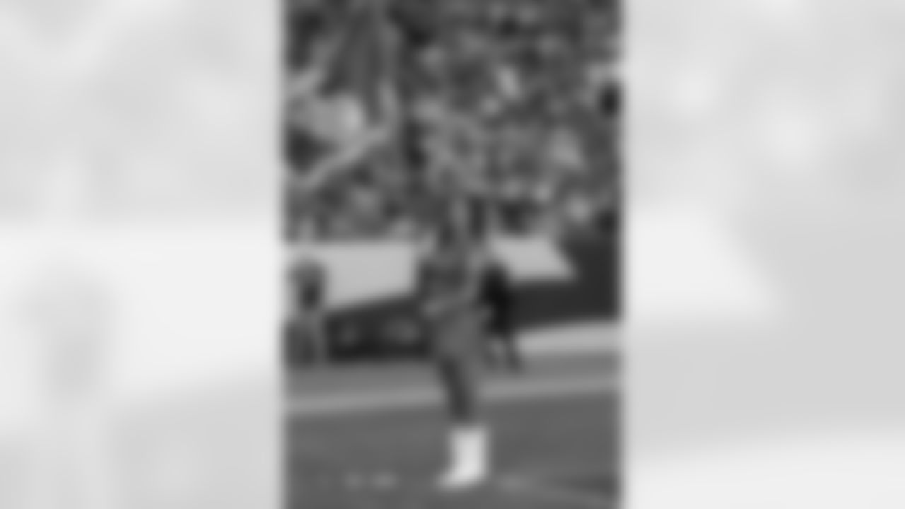 during the Broncos' Week 11 game against the Kansas City Chiefs at Empower Field at Mile High in Denver, Colorado on November 16, 2025. Photo by Adam Bratten / Denver Broncos