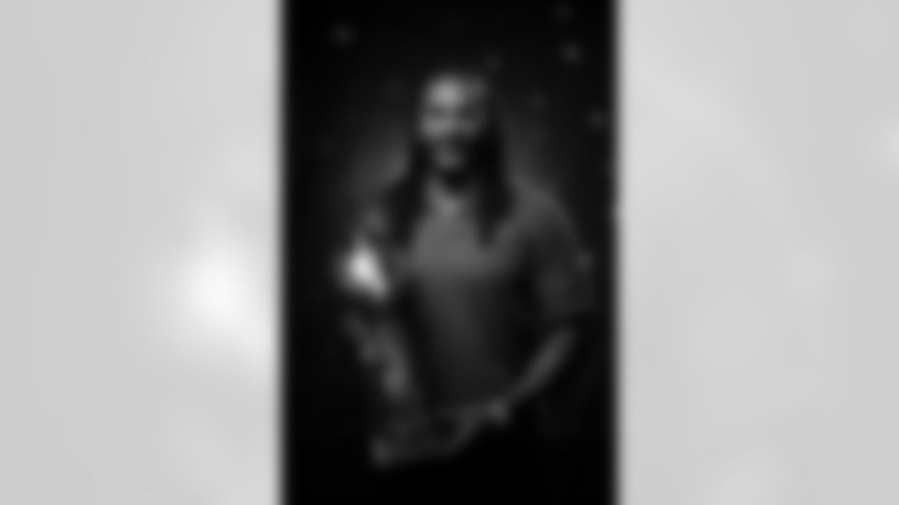 T.J. Ward poses for a portrait at the 2025 Alumni Weekend Reception on October 18, 2025. Photo by Ben Swanson / Denver Broncos