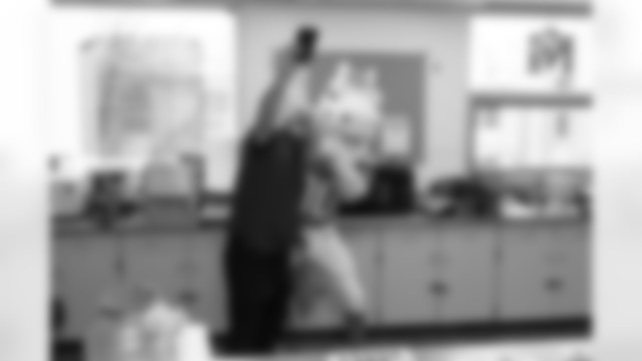 Photos during the CommonSpirit teacher appreciation lunch on Tuesday, March 3, 2026 at Fort Morgan High School in Fort Morgan, Colorado. Photo by Gavin Liddell / Denver Broncos