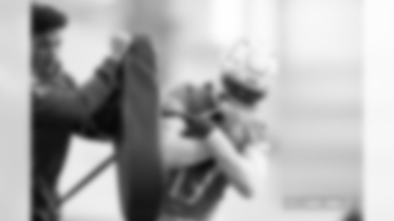 Lil'Jordan Humphrey during practice on Thursday, December 18, 2025 at Broncos Park Powered by CommonSpirit in Englewood, Colorado.
Photo by Gabriel Christus / Denver Broncos