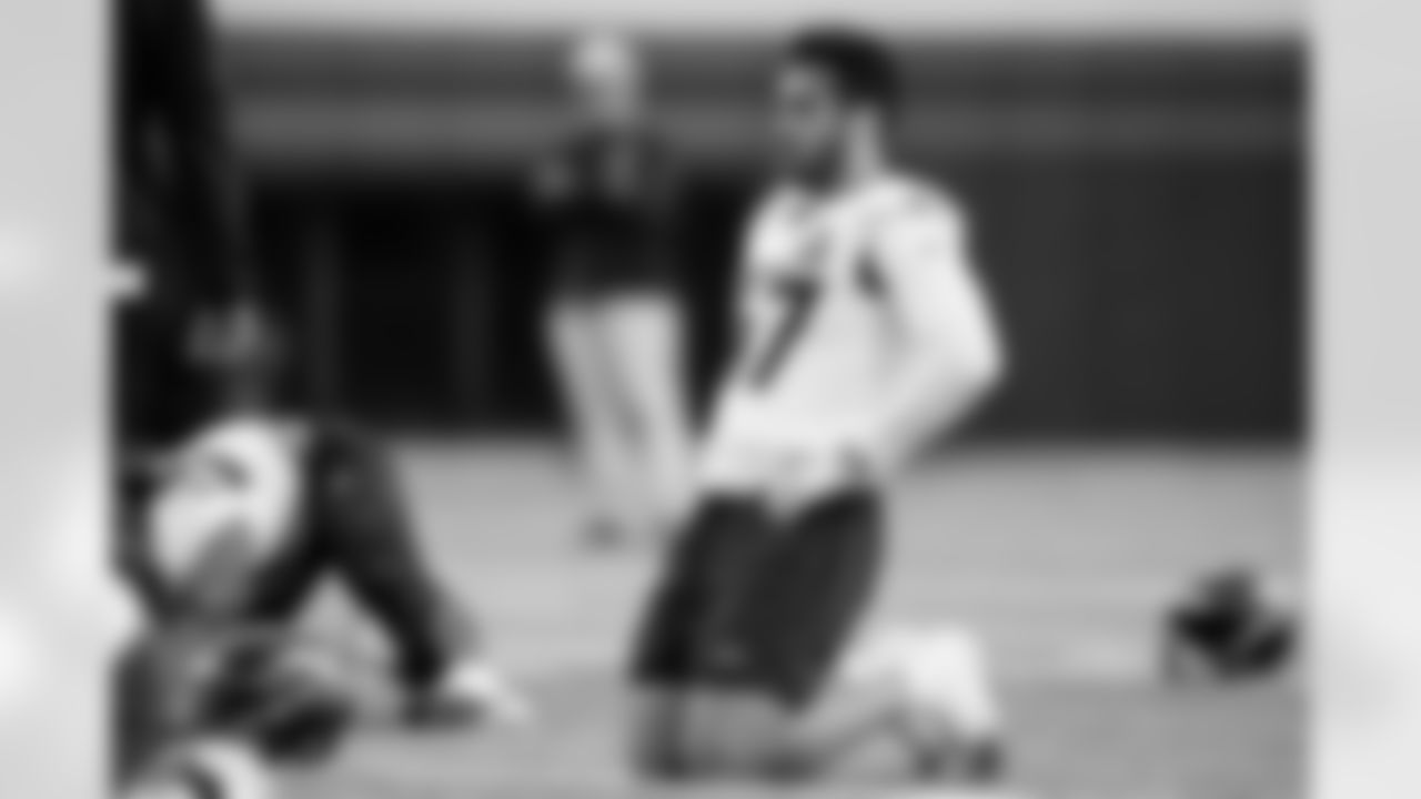 Karene Reid during practice at Broncos Park Powered by CommonSpirit in Englewood, Colorado on January 9, 2026. Photo by Ben Swanson / Denver Broncos