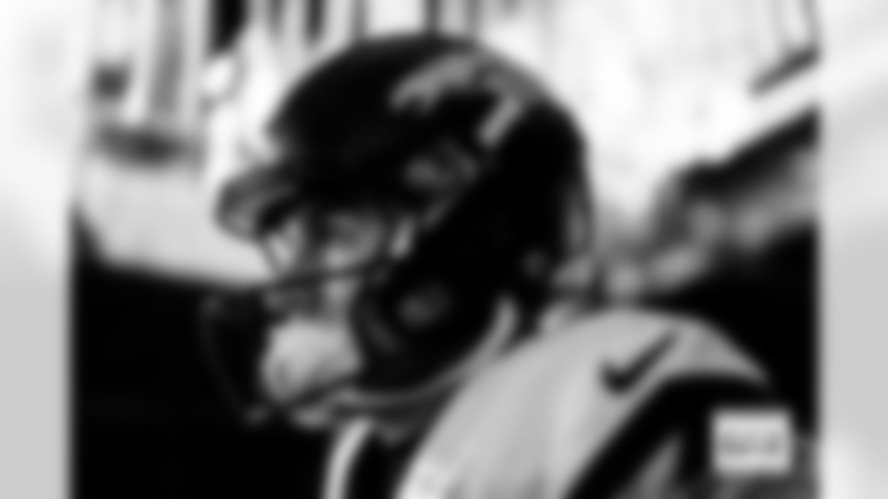 Denver Broncos quarterback Bo Nix (10) runs out of the tunnel before the Broncos' Week 13 game against the Washington Commanders at Northwest Stadium in Landover, Maryland on November 30, 2025. Photo by Ben Swanson / Denver Broncos