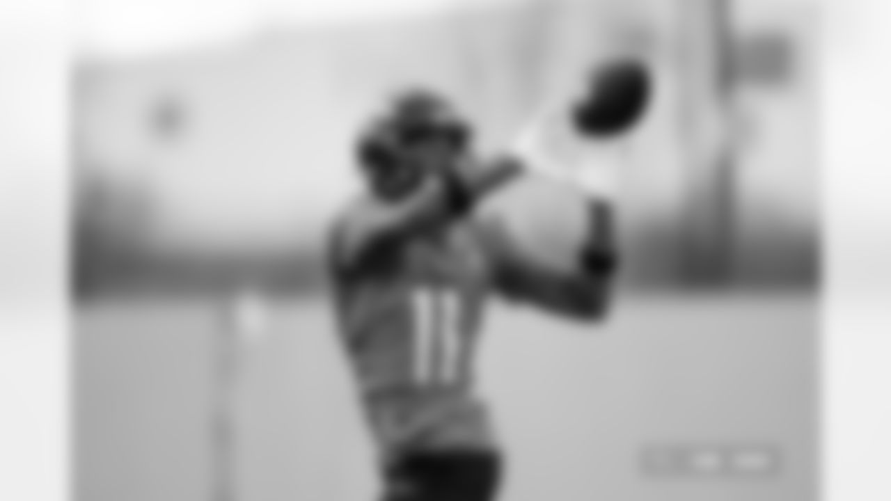 Troy Franklin during practice at Broncos Park Powered by CommonSpirit in Englewood, Colorado on December 11, 2025. Photo by Ben Swanson / Denver Broncos