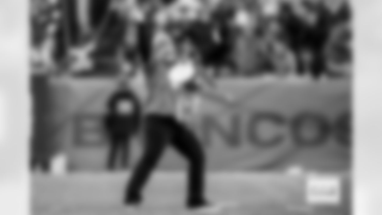 Flyndogs perform during halftime of the Broncos' Divisional Round playoff game against the Buffalo Bills at Empower Field at Mile High in Denver, Colorado on January 17, 2026. Photo by Gavin Liddell / Denver Broncos