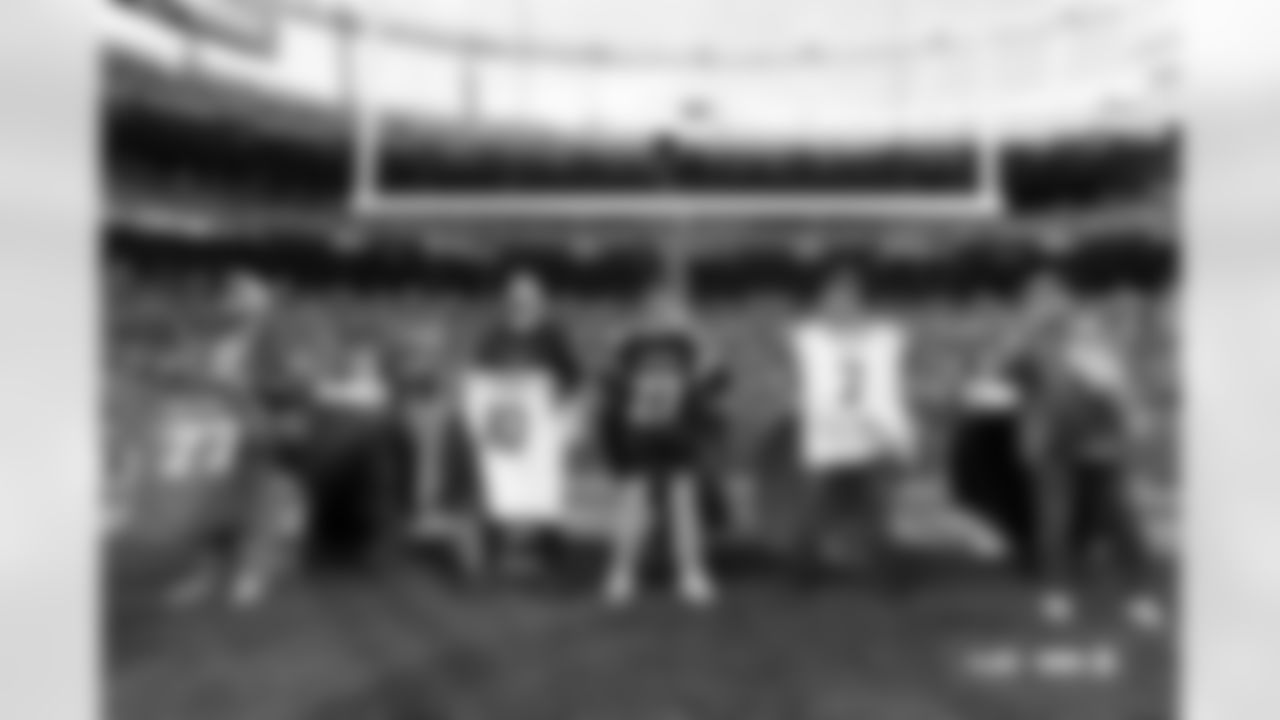 The winner of the Ford Bronco giveaway at halftime during the Broncos' Week 18 game against the Los Angeles Chargers at Empower Field at Mile High in Denver, Colorado on January 4, 2026. Photo by Gavin Liddell / Denver Broncos