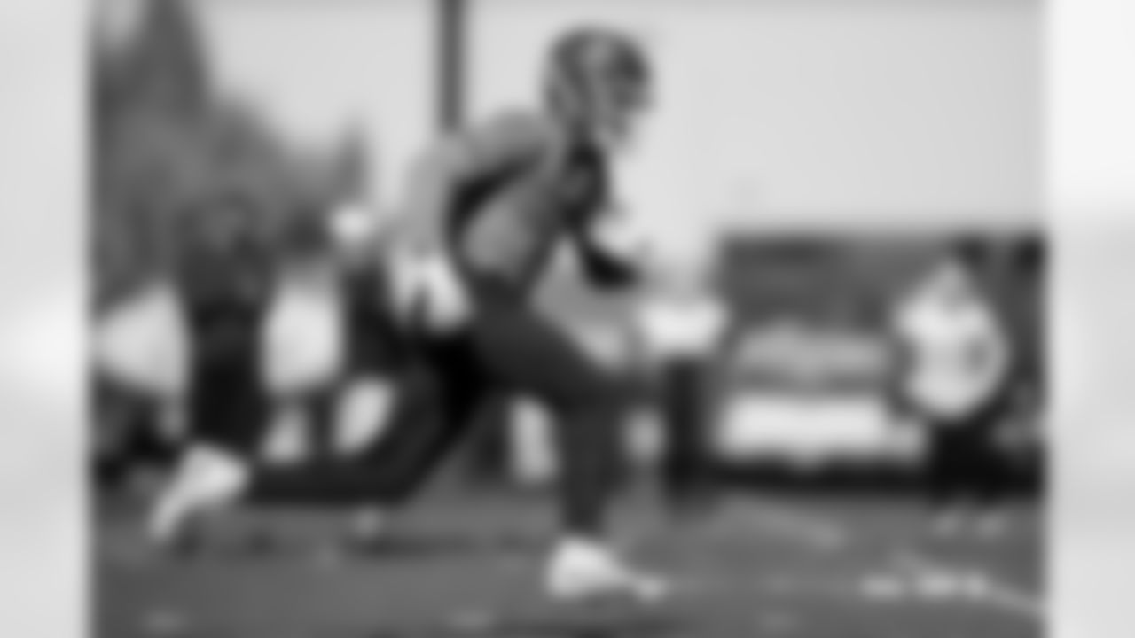 Evan Engram during practice on Wednesday, October 22, 2025 at Broncos Park Powered by CommonSpirit in Englewood, Colorado.
Photo by Gabriel Christus / Denver Broncos