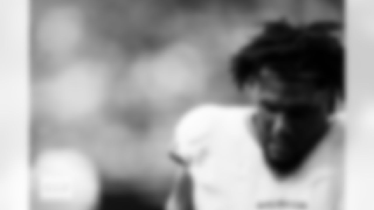 Denver Broncos defensive tackle Malcolm Roach (97) walks off the field at halftime during the Broncos' Week 9 game against the Houston Texans at NRG Stadium in Houston, Texas on November 2, 2025. Photo by Gabriel Christus / Denver Broncos