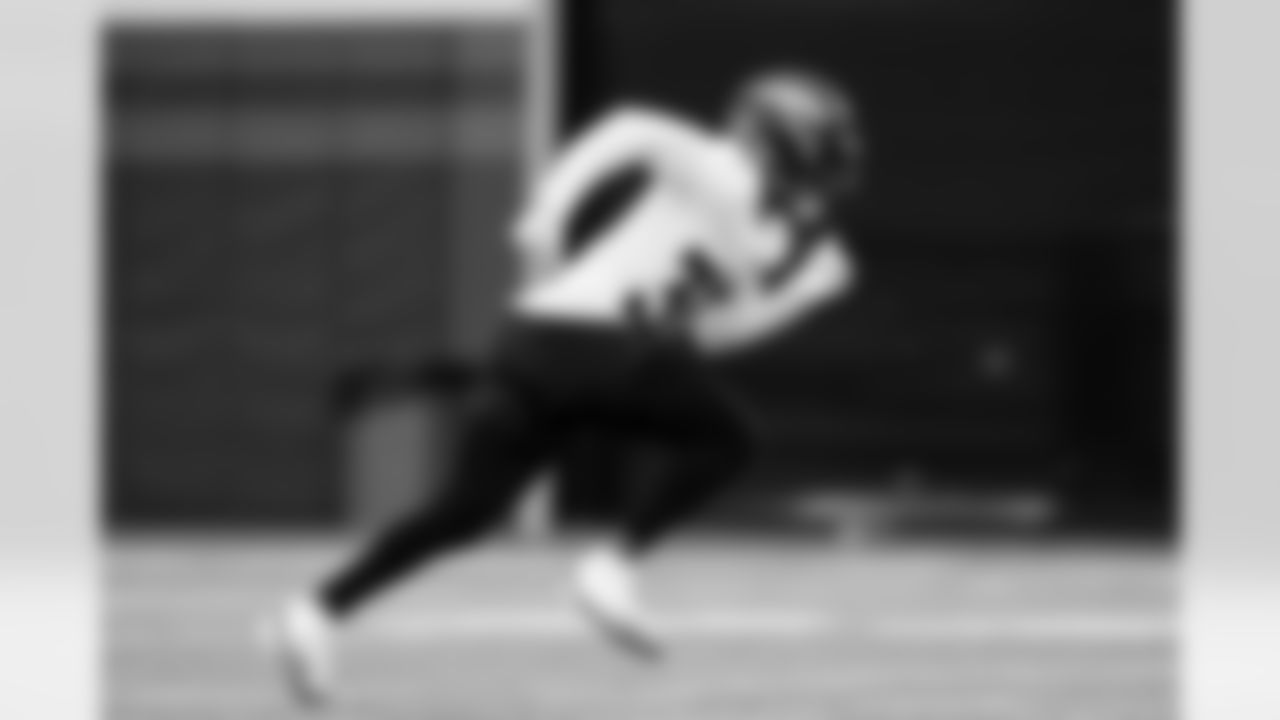 Tanner McCalister during practice at Broncos Park Powered by CommonSpirit in Englewood, Colorado on January 9, 2026. Photo by Ben Swanson / Denver Broncos