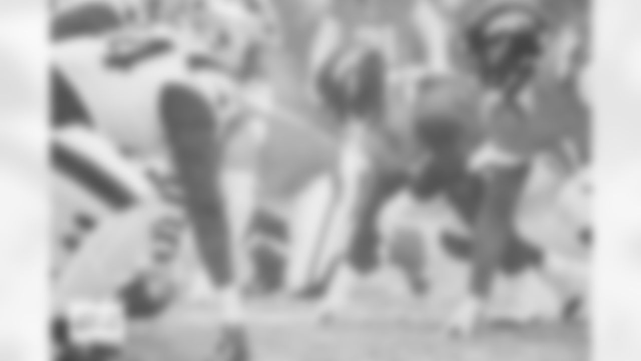 Denver Broncos defensive tackle Malcolm Roach (97) during the AFC Championship Game between the Denver Broncos and New England Patriots at Empower Field at Mile High in Denver, Colorado on January 25, 2026. Photo by Kyle Cooper / Denver Broncos