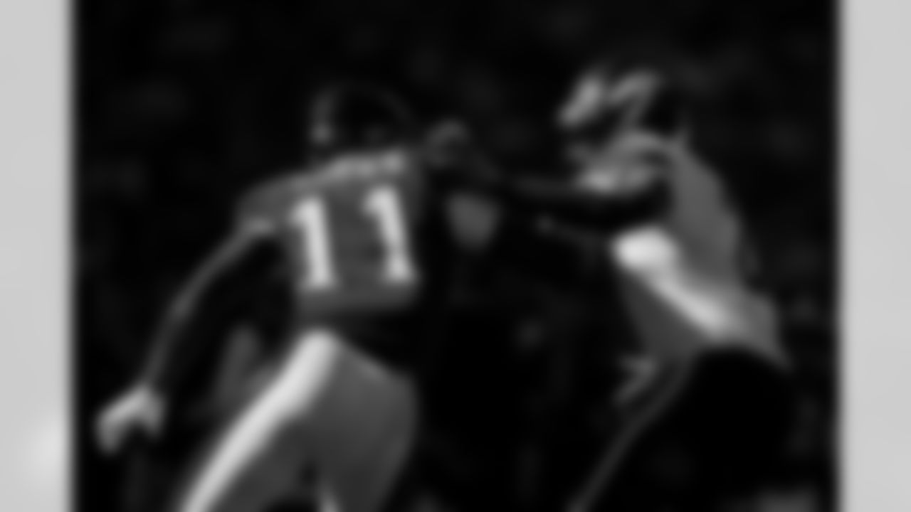 Denver Broncos cornerback Pat Surtain II (2) defends against Philadelphia Eagles wide receiver A.J. Brown (11) during the Broncos' Week 5 game against the Philadelphia Eagles at Lincoln Financial Field in Philadelphia, Pennsylvania on October 5, 2025. Photo by Ben Swanson / Denver Broncos