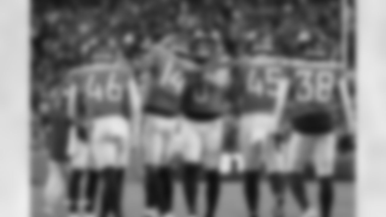 Bo Nix and Courtland Sutton (14) during the Broncos' Week 15 game against the Green Bay Packers at Empower Field at Mile High in Denver, Colorado on December 14, 2025. Photo by Gabriel Christus / Denver Broncos