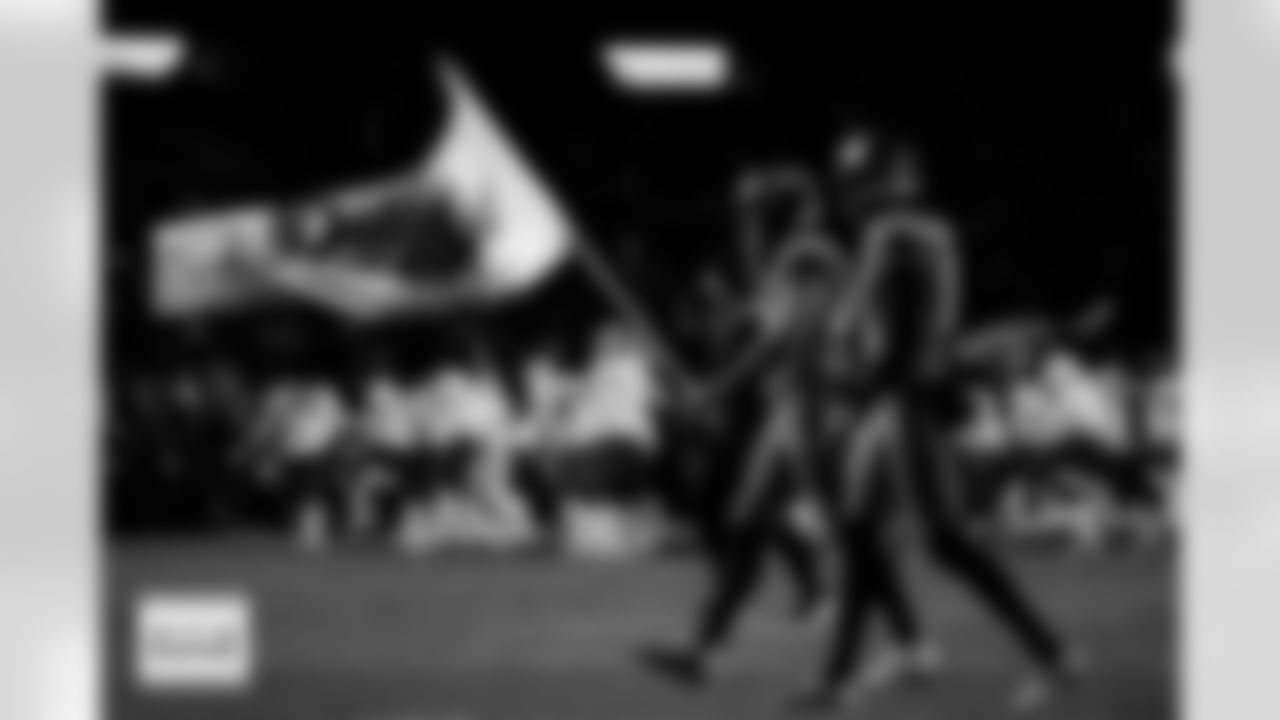 Denver Broncos long snapper Mitchell Fraboni (48) and punter Jeremy Crawshaw (16) cross the field before the Broncos' Week 13 game against the Washington Commanders at Northwest Stadium in Landover, Maryland on November 30, 2025. Photo by Ben Swanson / Denver Broncos