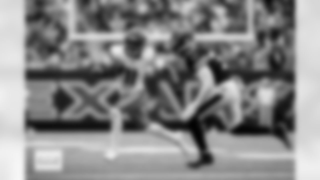 Denver Broncos wide receiver Troy Franklin (11) runs with the ball on a reception during the Broncos' Week 9 game against the Houston Texans at NRG Stadium in Houston, Texas on November 2, 2025. Photo by Ben Swanson / Denver Broncos