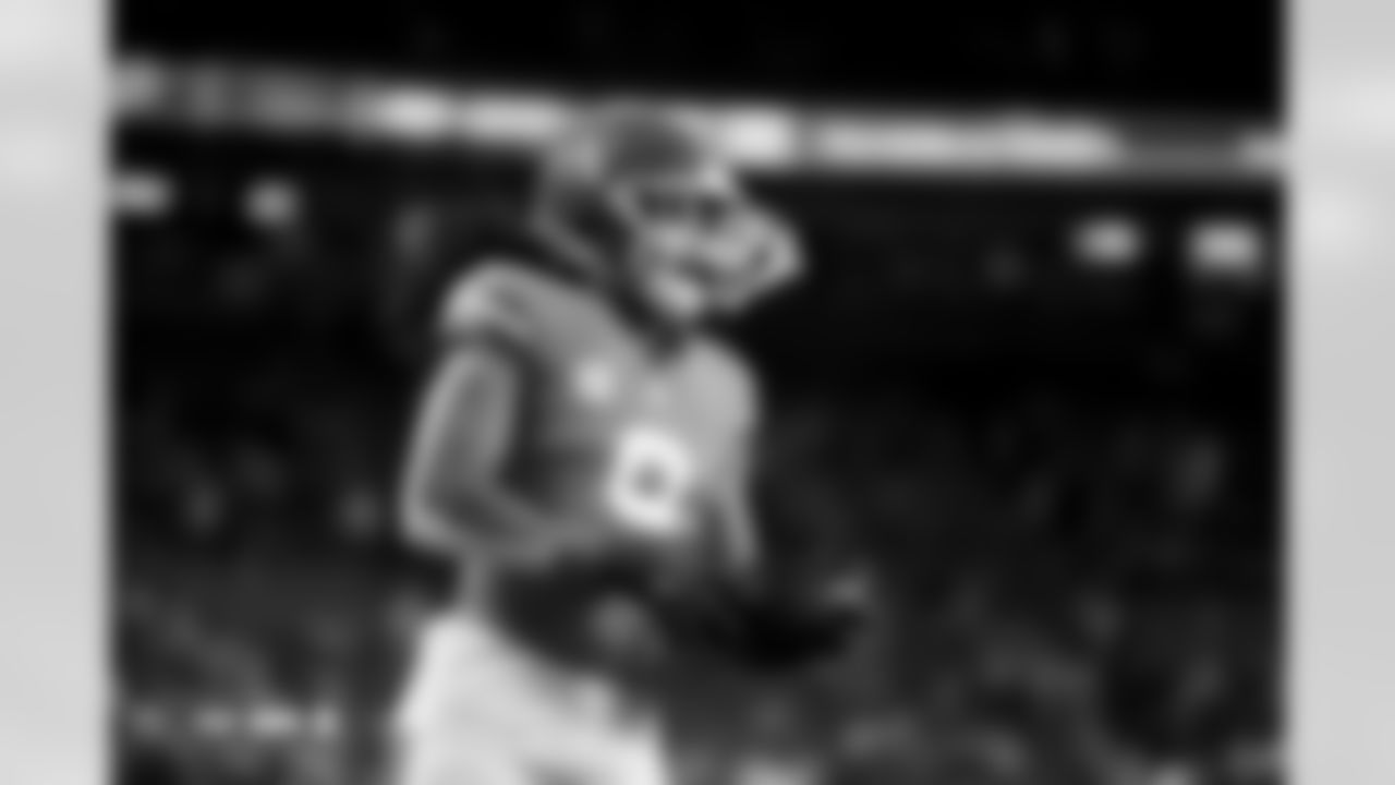 Talanoa Hufanga (9) before the Broncos' Week 10 game against the Las Vegas Raiders at Empower Field at Mile High in Denver, Colorado on November 6, 2025. Photo by Gavin Liddell / Denver Broncos