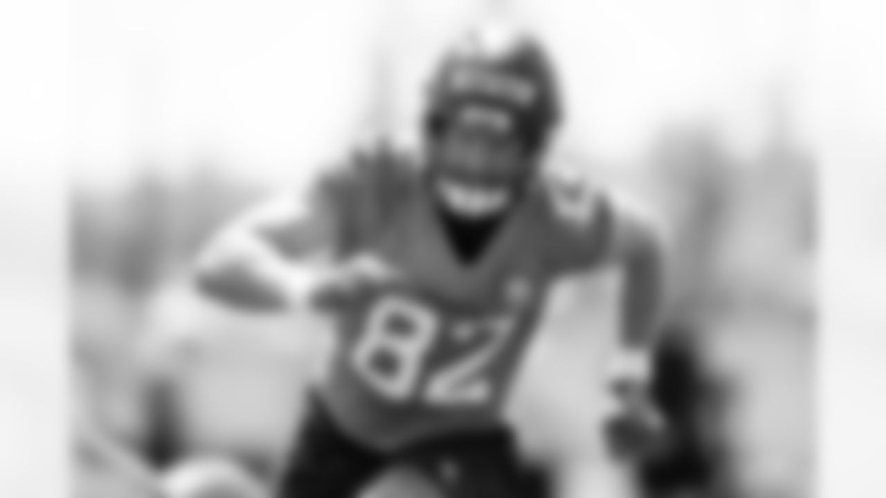 Adam Trautman during an OTA practice at Broncos Park Powered by CommonSpirit in Englewood, Colorado on June 5, 2025. Photo by Ben Swanson / Denver Broncos