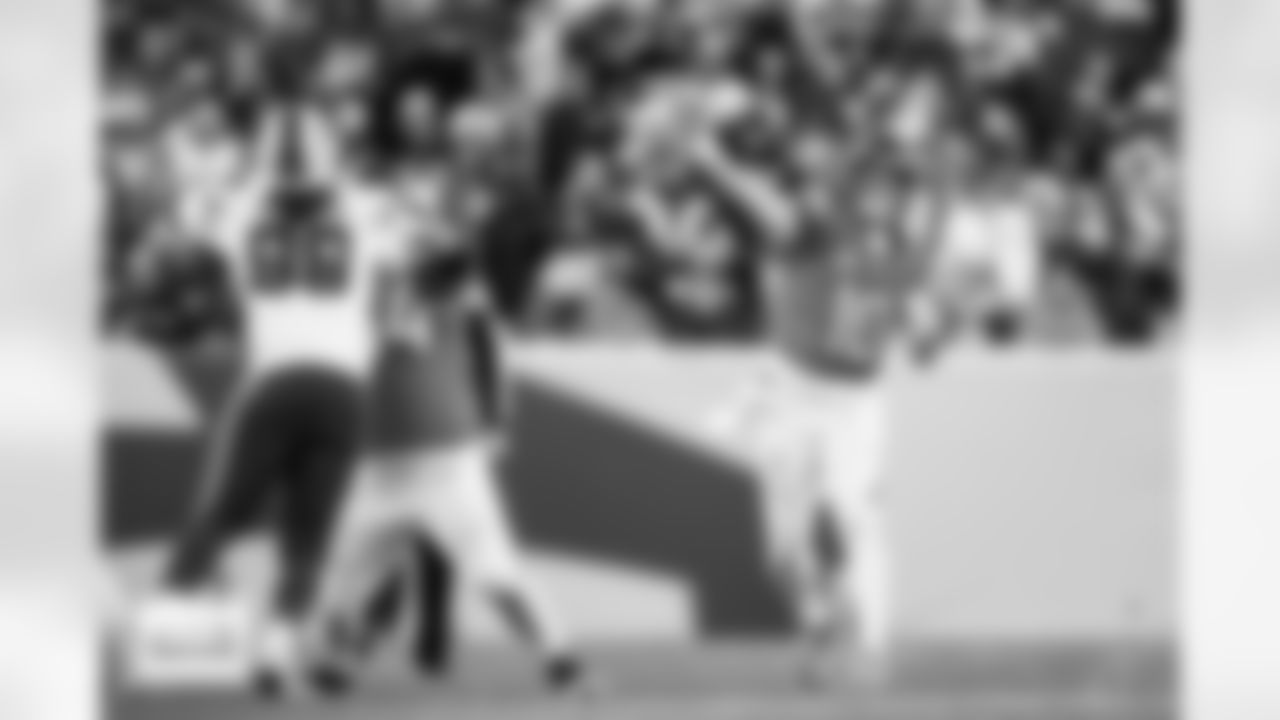 Denver Broncos quarterback Bo Nix (10) throws a pass during the Broncos' Divisional Round playoff game against the Buffalo Bills at Empower Field at Mile High in Denver, Colorado on January 17, 2026. Photo by Gavin Liddell / Denver Broncos