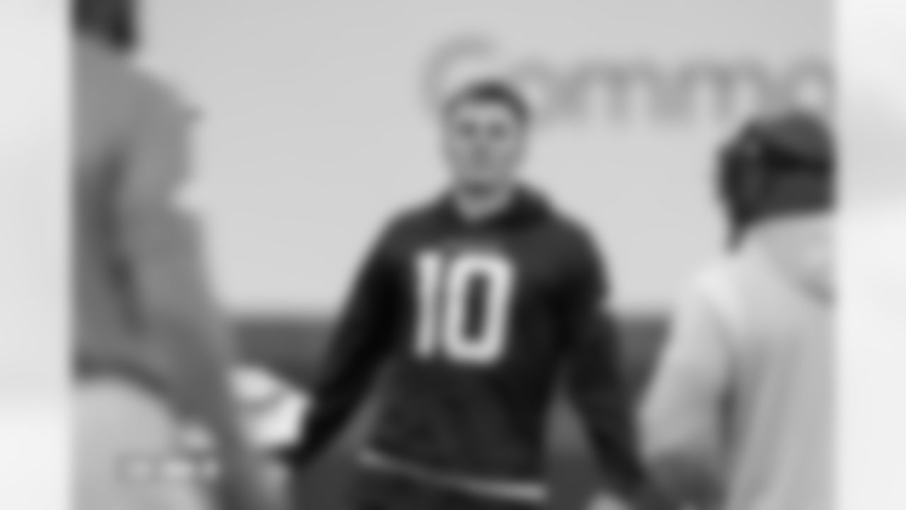 Bo Nix during practice at Broncos Park Powered by CommonSpirit in Englewood, Colorado on November 4, 2025. Photo by Gabriel Christus / Denver Broncos