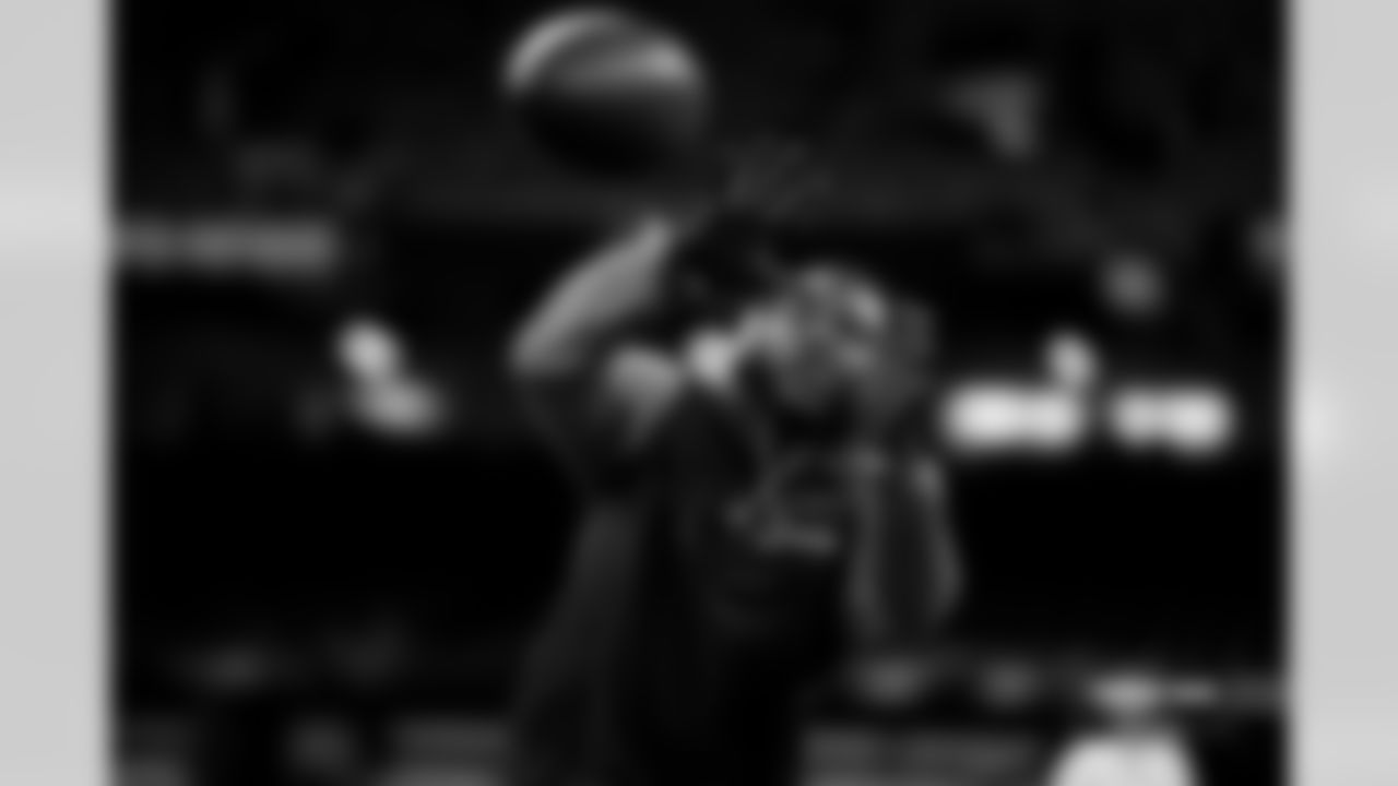 Ja'Quan McMillian before the Broncos' Week 7 game against the New Orleans Saints at Caesars Superdome in New Orleans, Louisiana on October 17, 2024. Photo by Gabriel Christus / Denver Broncos