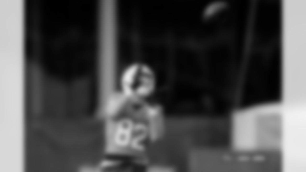 Adam Trautman during practice at Broncos Park Powered by CommonSpirit in Englewood, Colorado on December 19, 2025. Photo by Ben Swanson / Denver Broncos