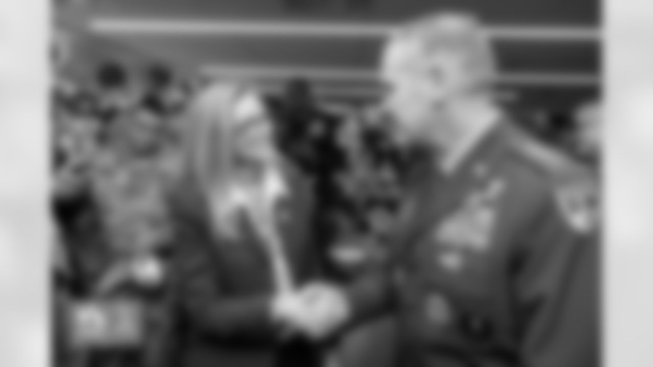 Carrie Walton Penner at a pregame reception for military service members before the Broncos' Week 11 game against the Minnesota Vikings at Empower Field at Mile High in Denver, Colorado on November 19, 2023. Photo by Gabriel Christus / Denver Broncos