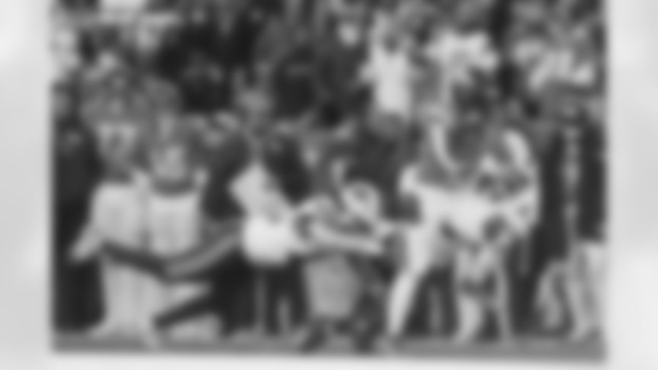 RJ Harvey (12) during the Broncos' Divisional Round playoff game against the Buffalo Bills at Empower Field at Mile High in Denver, Colorado on January 17, 2026. Photo by Ben Swanson / Denver Broncos