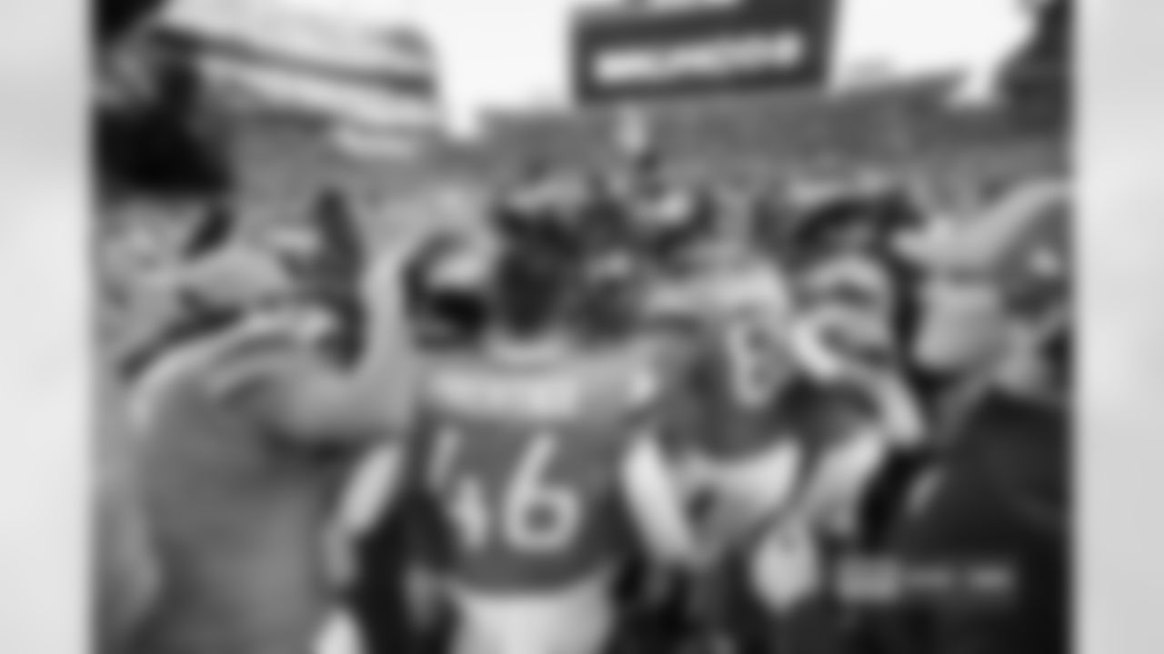 Garett Bolles during the Broncos' Week 7 game against the New York Giants at Empower Field at Mile High in Denver, Colorado on October 19, 2025. Photo by Gavin Liddell / Denver Broncos