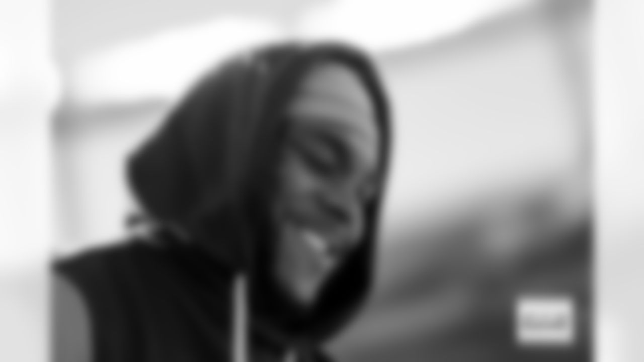 Ja'Quan McMillian before the Broncos' Divisional Round playoff game against the Buffalo Bills at Empower Field at Mile High in Denver, Colorado on January 17, 2026. Photo by Ben Swanson / Denver Broncos