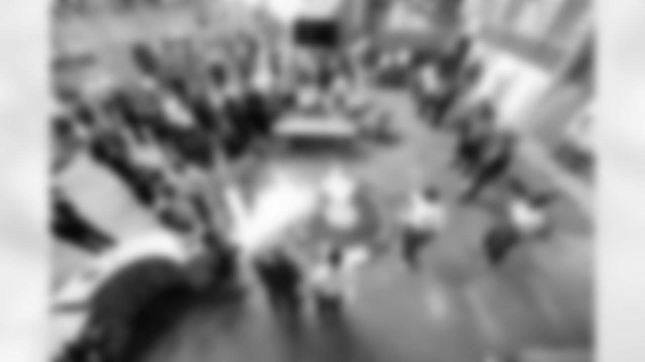 Inmates show their space during a visit to the Arkansas Valley Correctional Facility in Ordway, Colorado on October 14, 2025. In partnership with the Vera Institute of Justice, the Denver Broncos Foundation toured ChangeMakers Village (a Restoring Promise Unit).Photo by Gabriel Christus / Denver Broncos