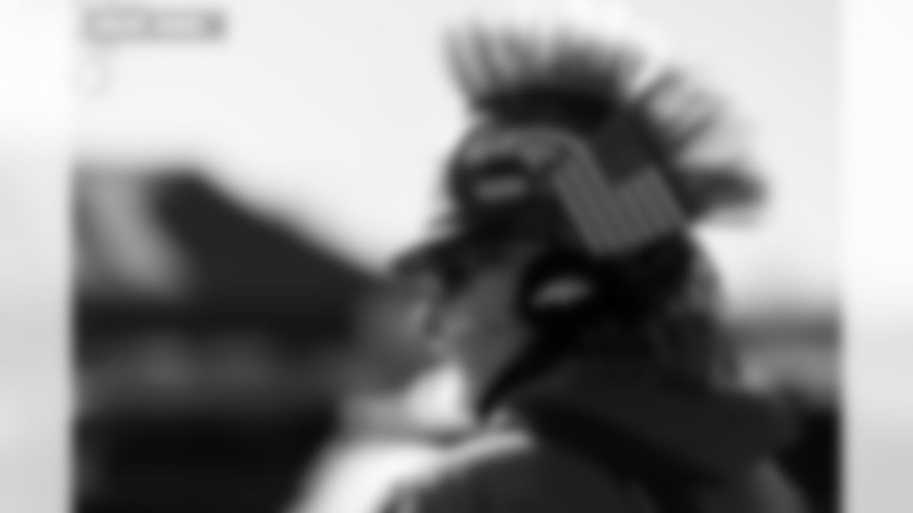 A Denver Broncos fan before the Broncos' Divisional Round playoff game against the Buffalo Bills at Empower Field at Mile High in Denver, Colorado on January 17, 2026. Photo by Gabriel Christus / Denver Broncos