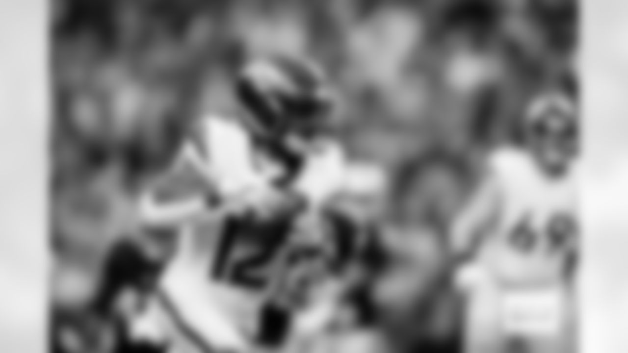 Denver Broncos running back RJ Harvey (12) runs with the ball during the Broncos' Week 14 game against the Las Vegas Raiders at Allegiant Stadium in Las Vegas, Nevada on December 7, 2025. Photo by Gabriel Christus / Denver Broncos