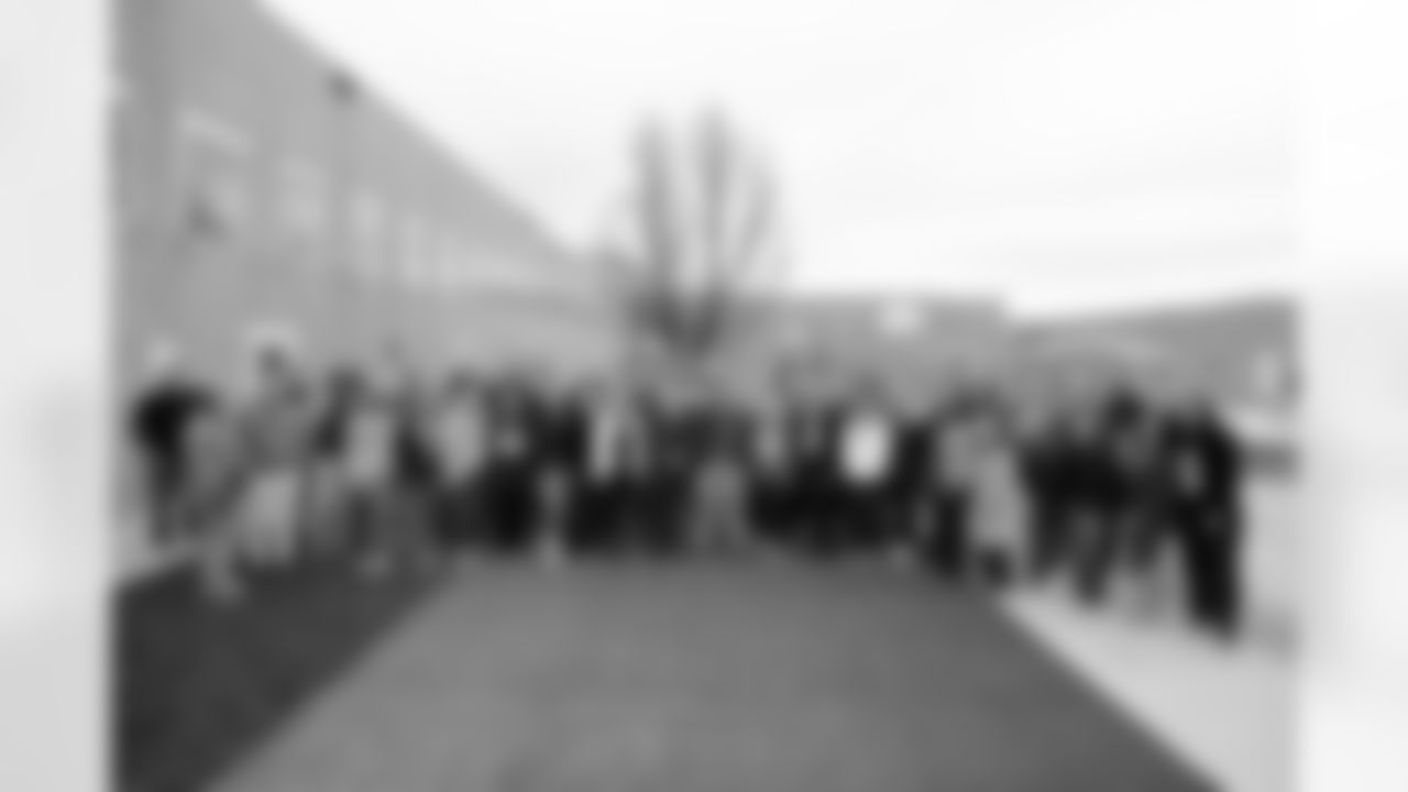 Photos from the ribbon cutting of the remodeled courtyard on Tuesday, December 16, 2025 at Marvin W. Foote Youth Services Center in Englewood, Colorado.
Photo by Gabriel Christus / Denver Broncos