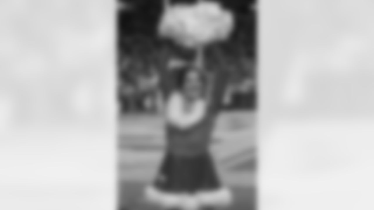 The Denver Broncos Cheerleaders perform during the Broncos Week 16 game vs. the New England Patriots at Empower Field at Mile High in Denver, Colorado on December 24, 2023.