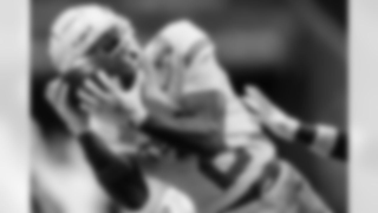 "This Broncos offense starts to look pretty loaded if they can add one more wide receiver and a home run hitting back, so that's where we go here. Despite his sub 4.3 timed speed, I think Golden's best ability is the detail in his routes." [Connor Rogers, NBC Sports, March 24] (AP Photo/John Bazemore)