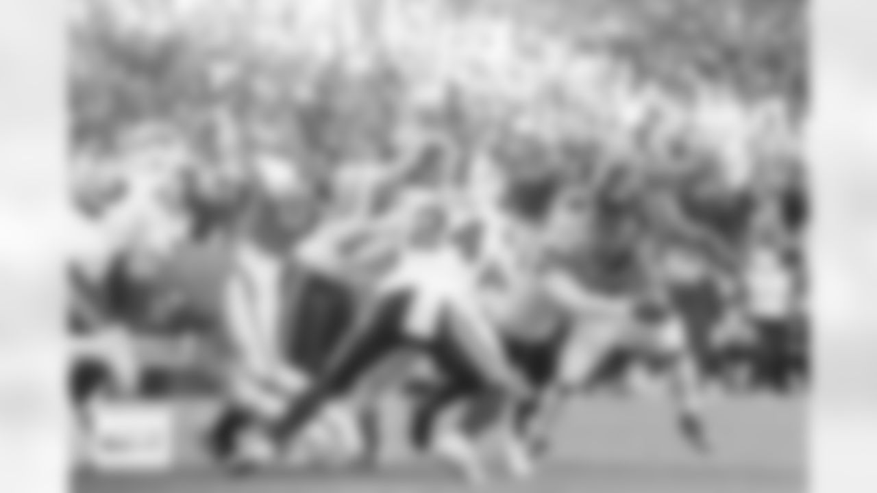 Denver Broncos running back RJ Harvey (12) runs with the ball during the Broncos' Divisional Round playoff game against the Buffalo Bills at Empower Field at Mile High in Denver, Colorado on January 17, 2026. Photo by Gabriel Christus / Denver Broncos