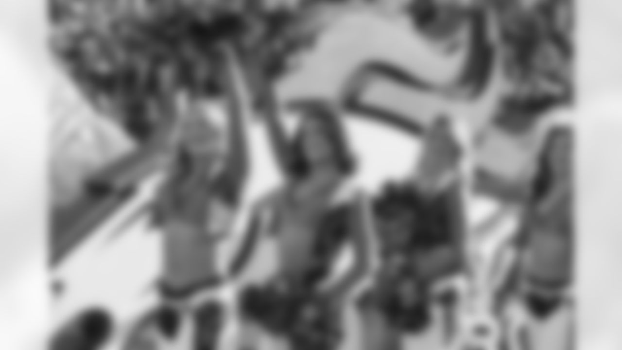 Denver Broncos Cheerleaders during the Broncos' Week 15 game against the Green Bay Packers at Empower Field at Mile High in Denver, Colorado on December 14, 2025. Photo by Paul Cloud / Denver Broncos