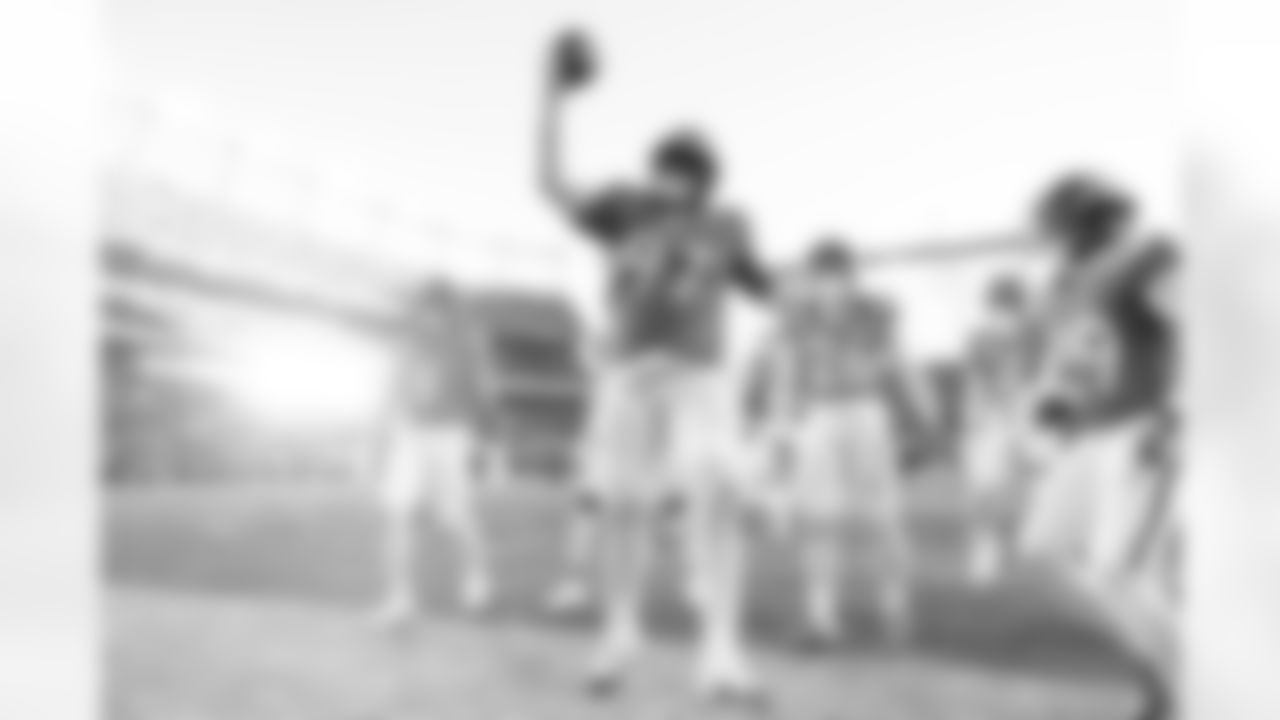 Denver Broncos defensive tackle Malcolm Roach (97) celebrates with teammates after a fumble recovery during the Broncos' Divisional Round playoff game against the Buffalo Bills at Empower Field at Mile High in Denver, Colorado on January 17, 2026. Photo by Gabriel Christus / Denver Broncos