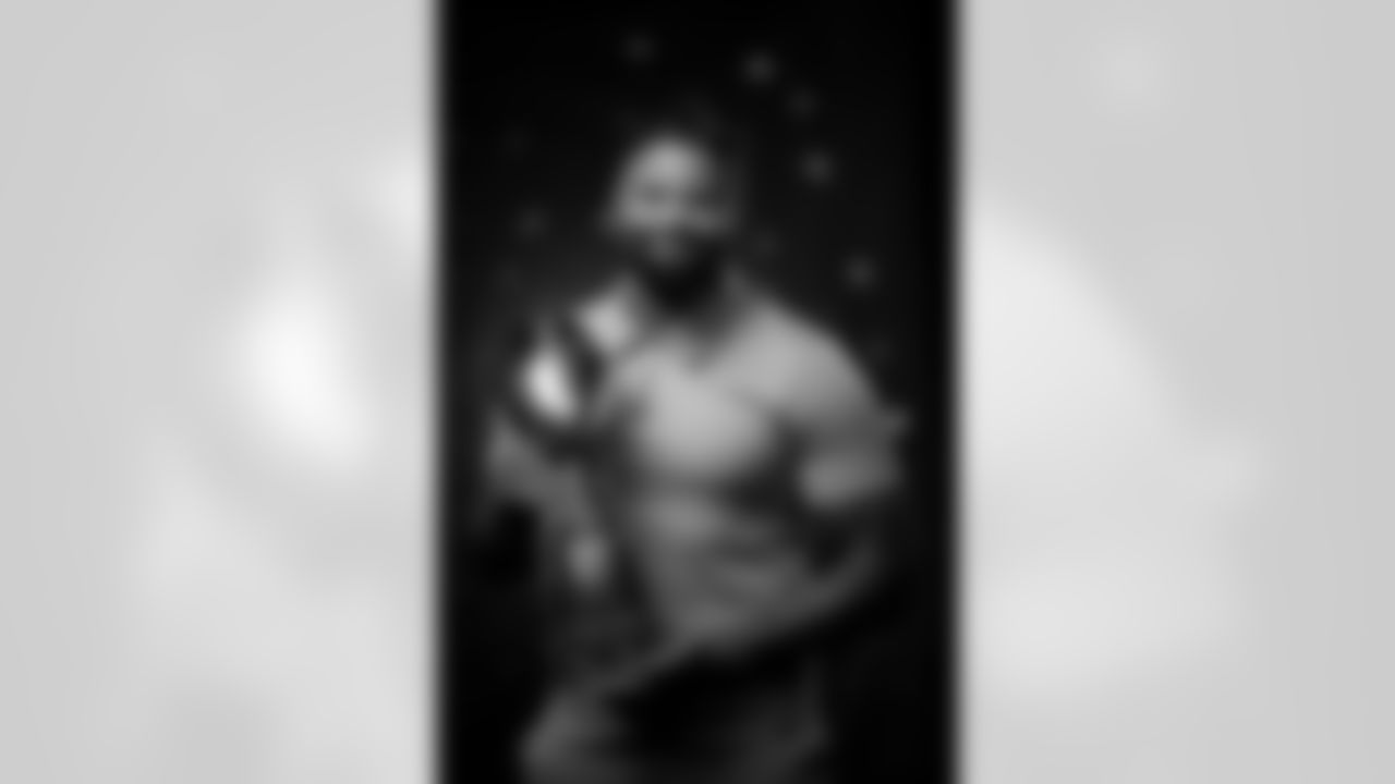 Cody Latimer poses for a portrait at the 2025 Alumni Weekend Reception on October 18, 2025. Photo by Ben Swanson / Denver Broncos