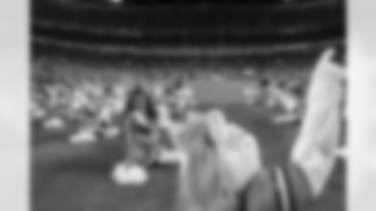 during the Broncos' Week 10 game against the Las Vegas Raiders at Empower Field at Mile High in Denver, Colorado on November 6, 2025. Photo by Paul Cloud / Denver Broncos