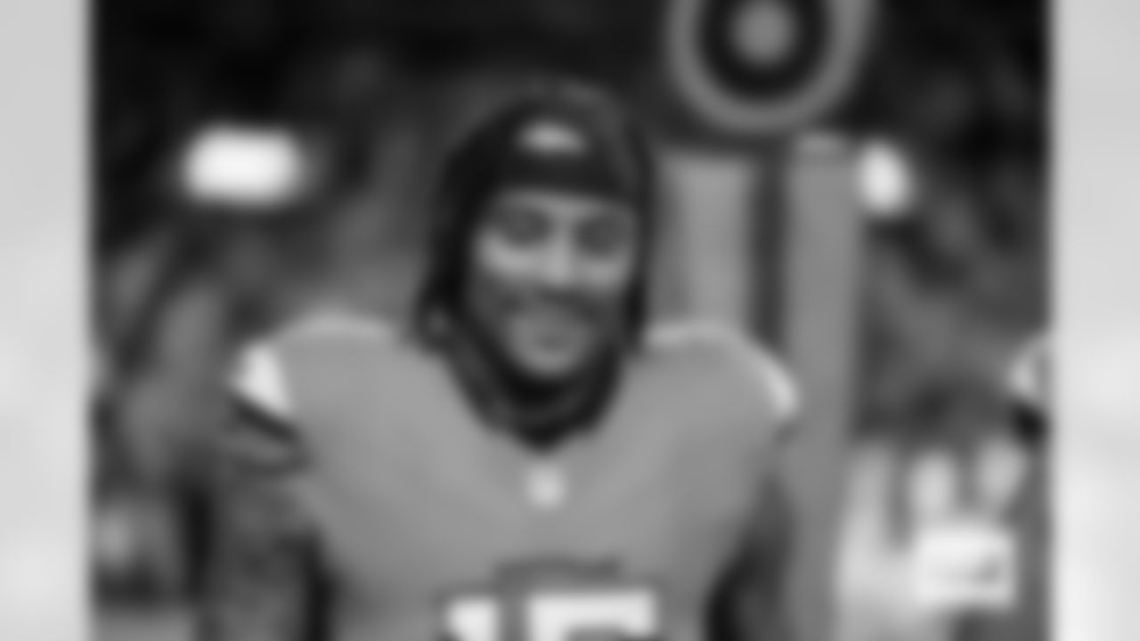 during the Broncos' Week 15 game against the Green Bay Packers at Empower Field at Mile High in Denver, Colorado on December 14, 2025. Photo by Gabriel Christus / Denver Broncos