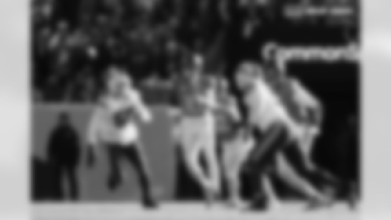 Bo Nix (10) during the Broncos' Divisional Round playoff game against the Buffalo Bills at Empower Field at Mile High in Denver, Colorado on January 17, 2026. Photo by Gabriel Christus / Denver Broncos