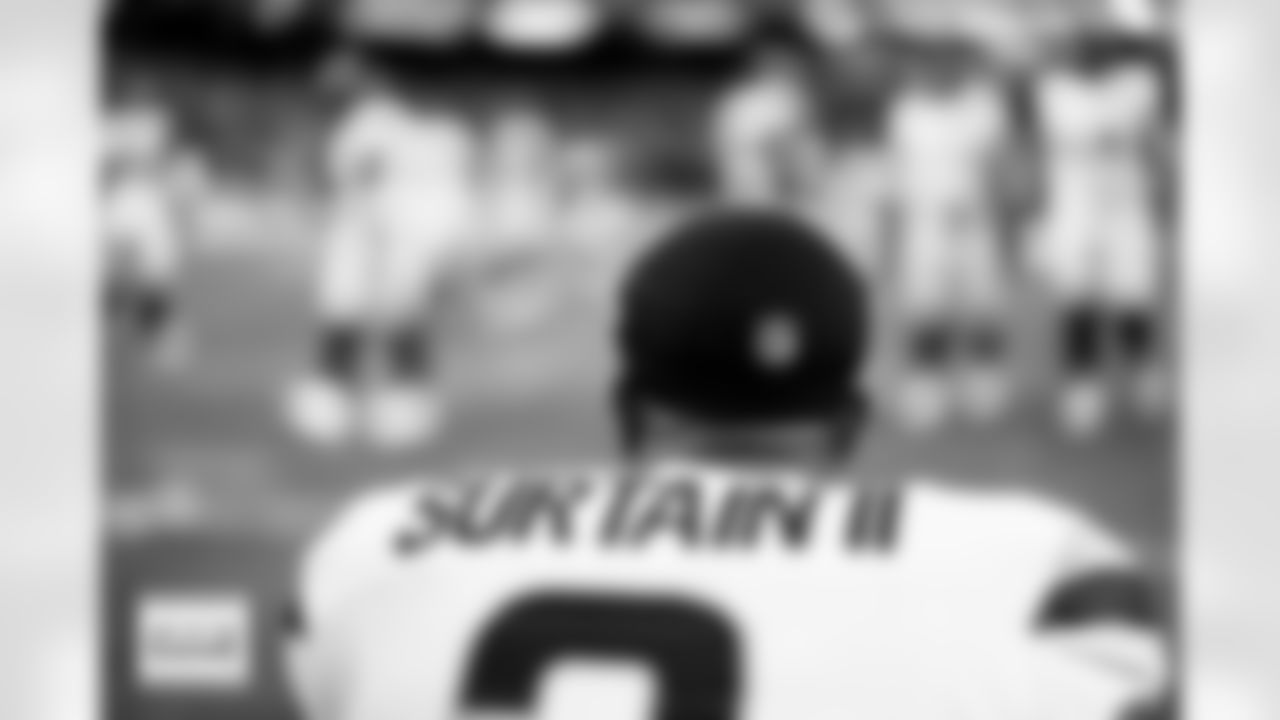 Denver Broncos cornerback Pat Surtain II (2) watches warmups before the Broncos' Week 14 game against the Las Vegas Raiders at Allegiant Stadium in Las Vegas, Nevada on December 7, 2025. Photo by Gabriel Christus / Denver Broncos